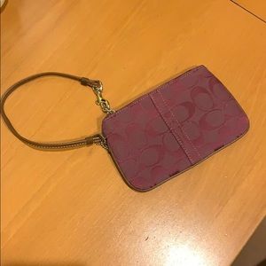 Coach Signature Wristlet